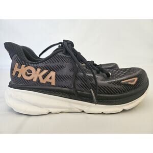 Hoka Clifton 9 Women's Black Running Shoes Sneakers Size 7.5